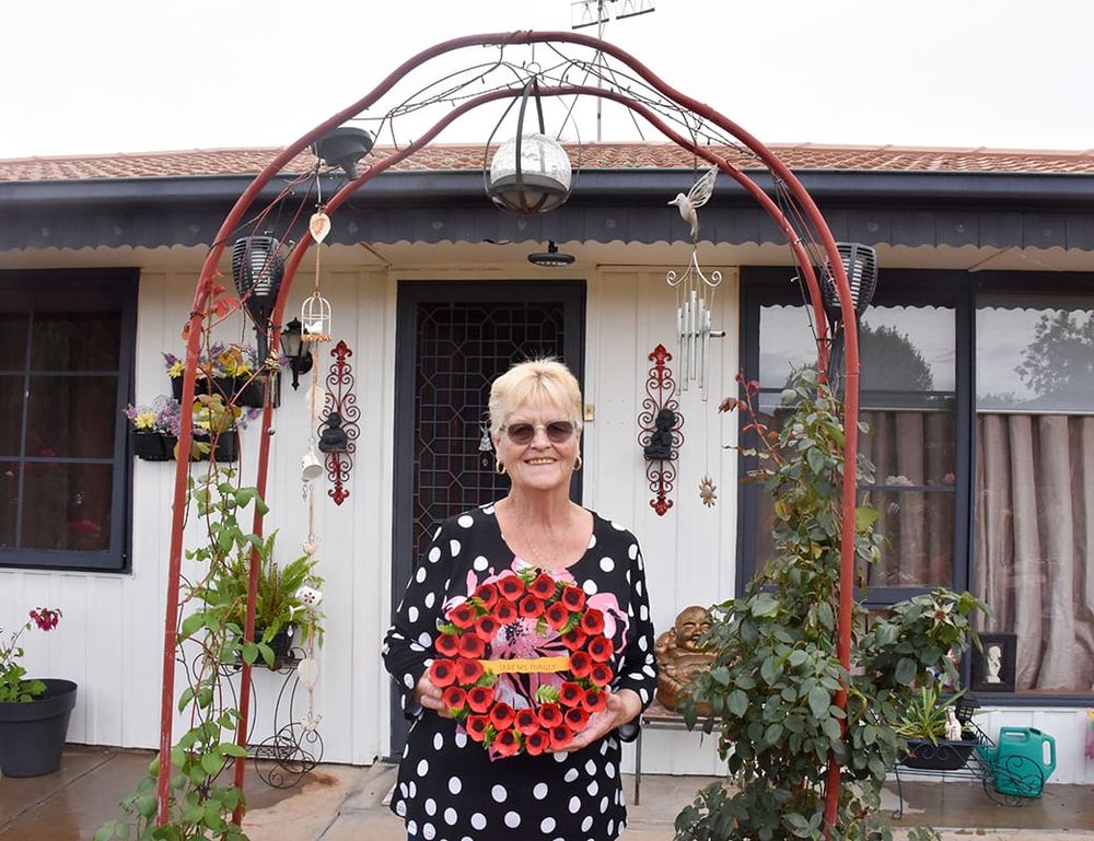 Mary leads Barmera’s Anzac Day at home post image