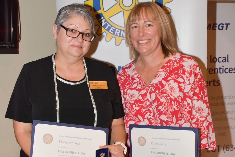Prestigious Rotary honours go to local duo post image