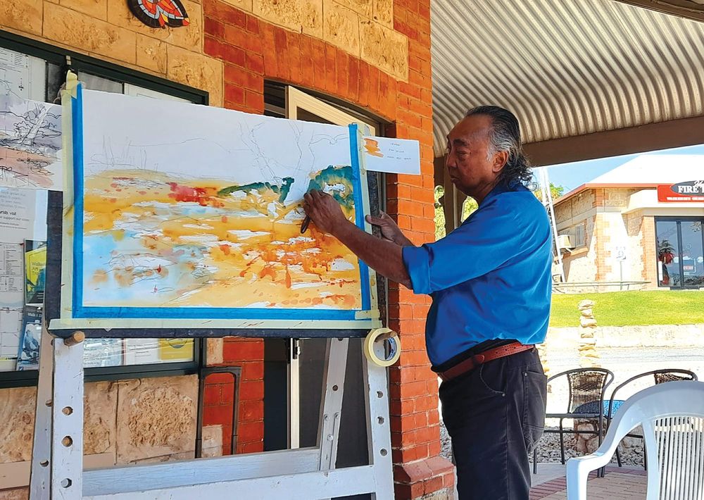 Rain Moth attendees get into the abstract with Alan post image