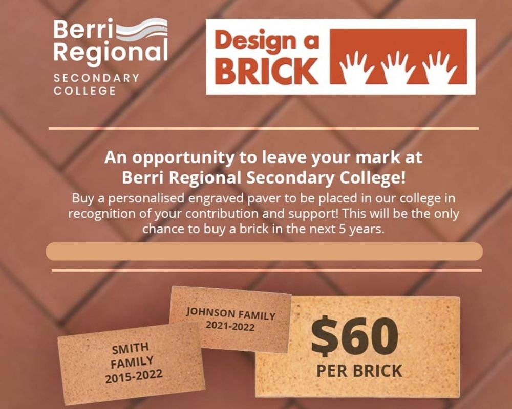 Buy a brick to help our Berri Regional post image