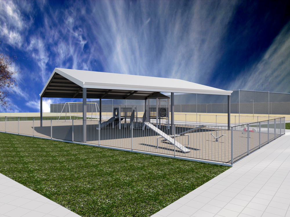 Playground shade on the way in Loxton post image