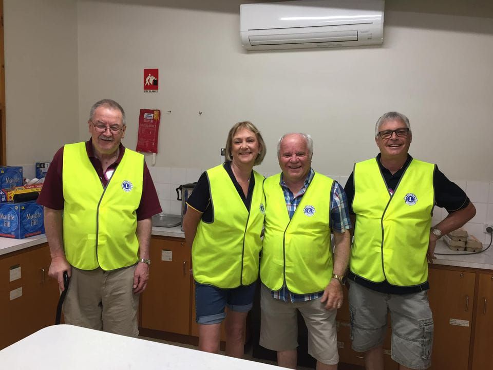 Lions lend a hand at flood centre post image