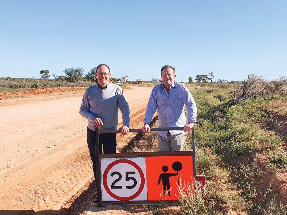 Wingard talks roads and sport’s recovery during Riverland visit post image