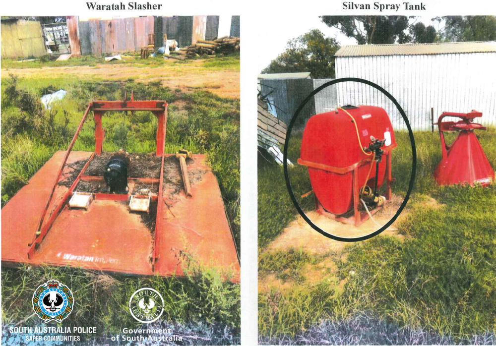 Farm machinery stolen from Waikerie property post image