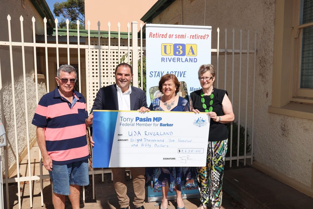 U3A looking cool with its new grant post image