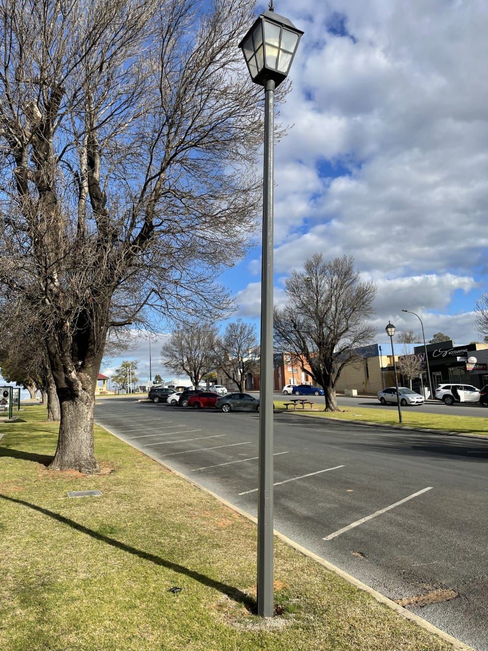 $27,500 light poles' paint job completed post image