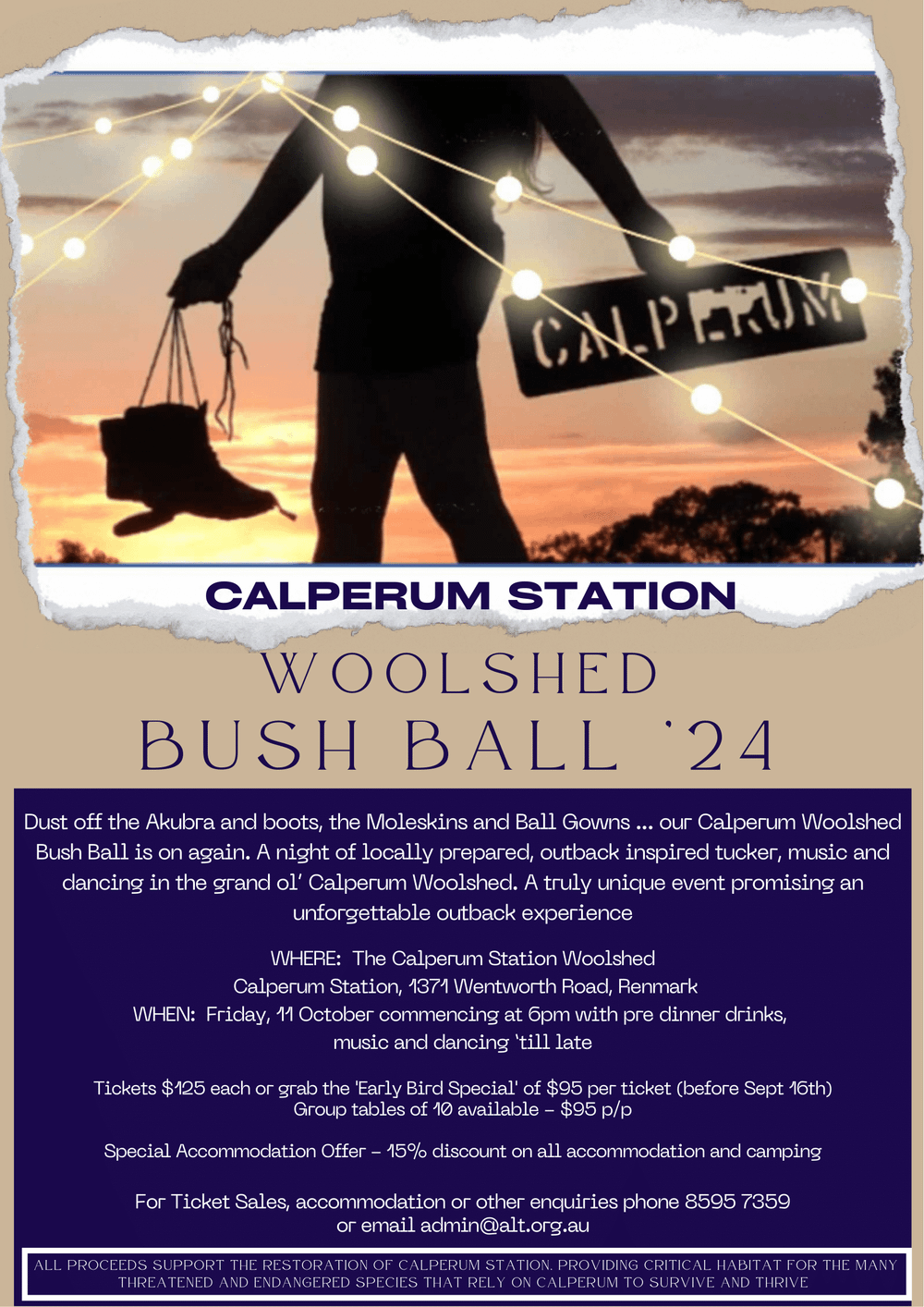 Calperum Station Bush Ball post image