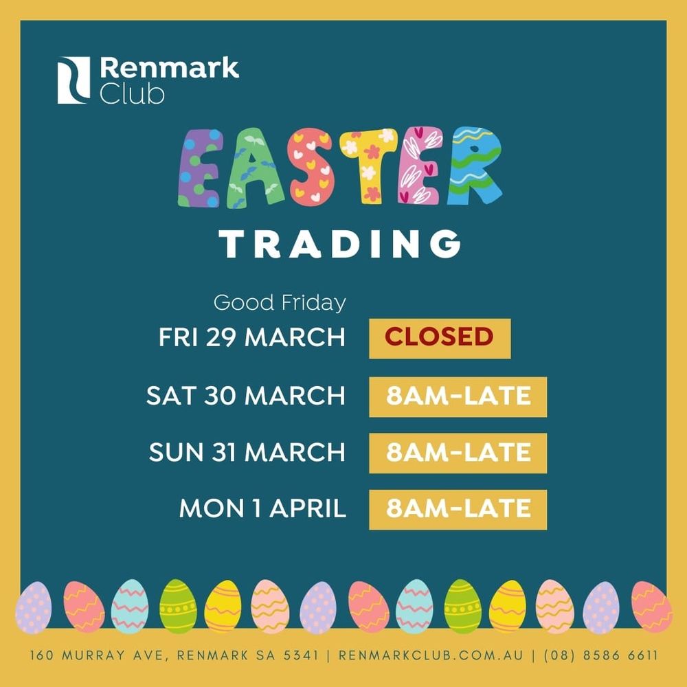 Renmark Club - Live Music Easter Saturday post image