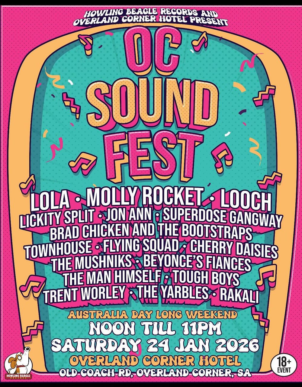 OC Soundfest @ Overland Corner Hotel post image