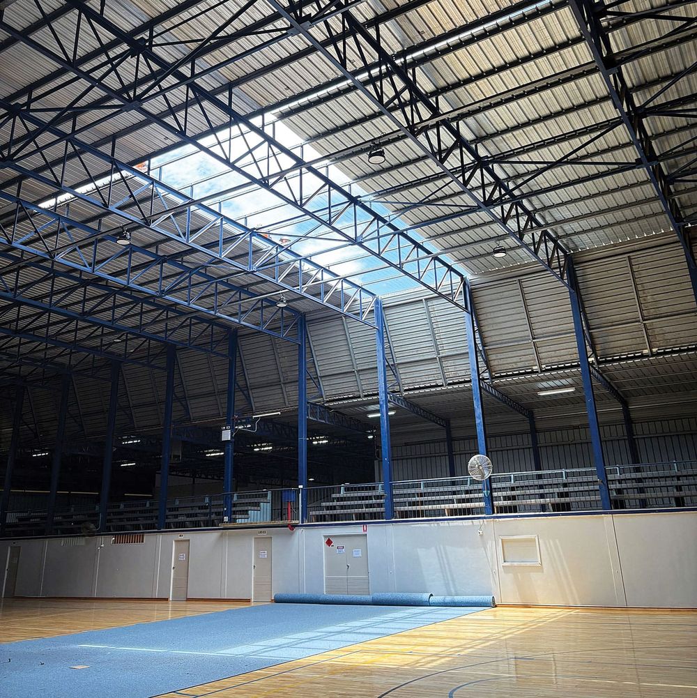 New rec centre roof in place post image