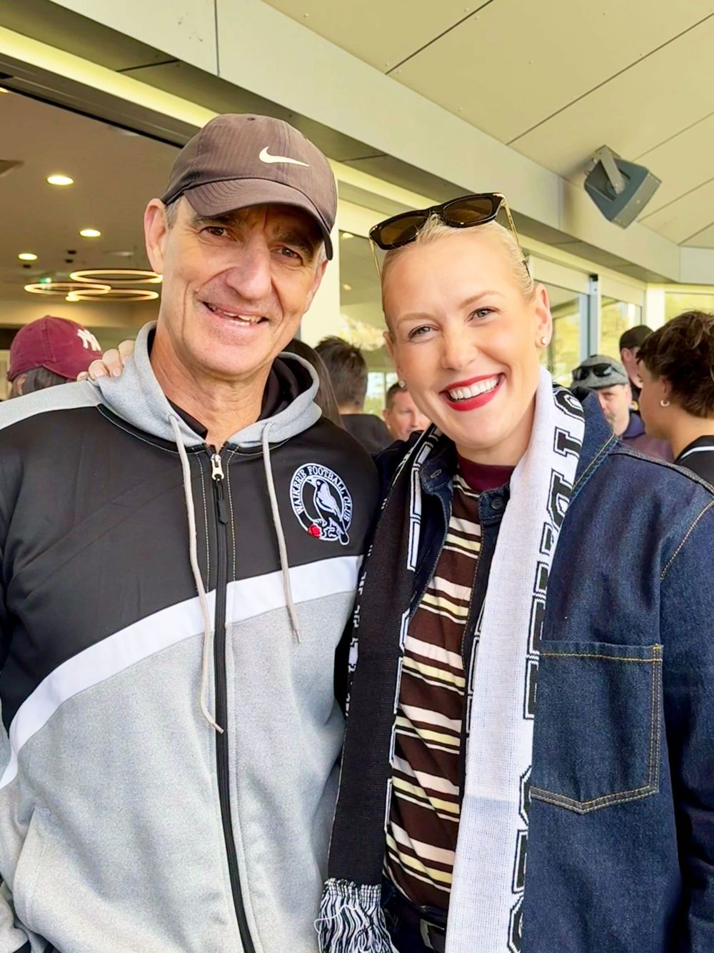 Hurn enjoys a day at the footy post image