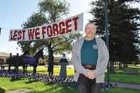 Bob’s display honours local Anzac legacy post image