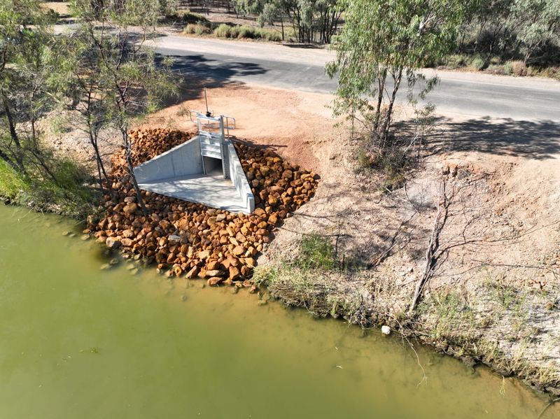 Loxton riverfront flow gates completed post image