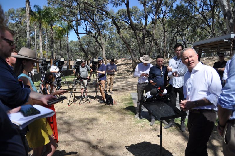 Albo quizzed on Higgins during Riverland trip post image