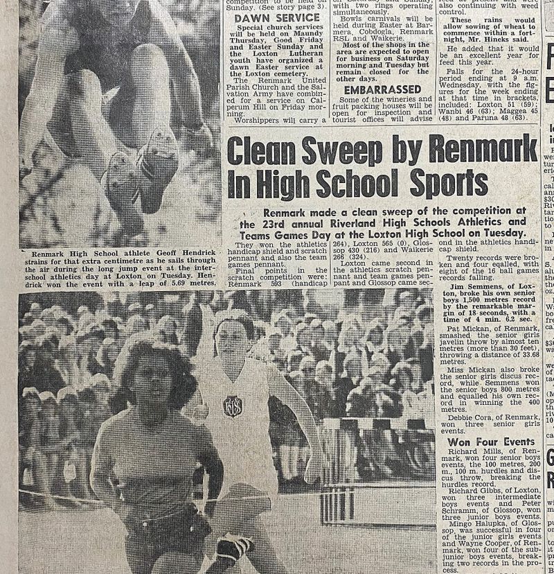 When Renmark High won interschool sports day… post image