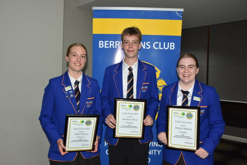 Nikki takes home Berri Lions award post image