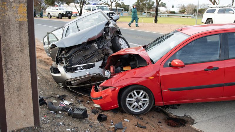 Local police investigate collision post image