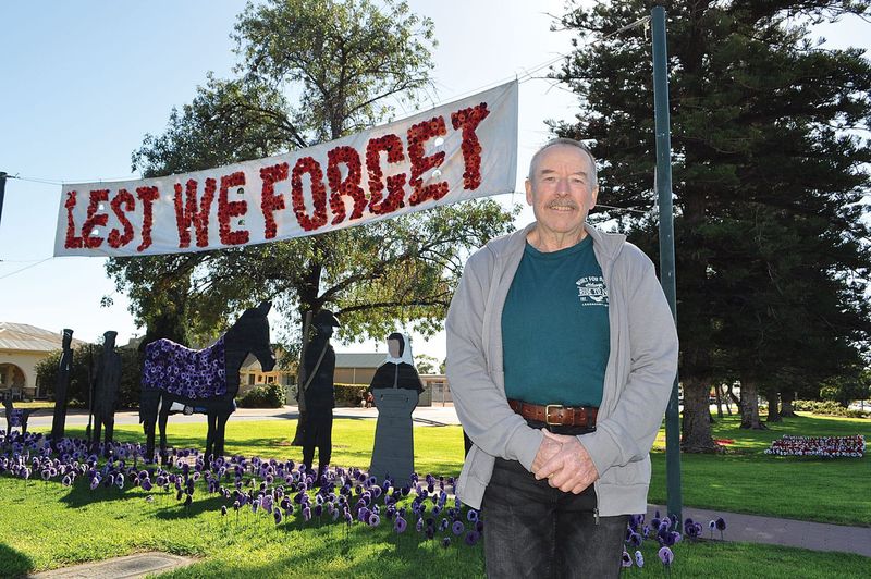 Bob’s display honours local Anzac legacy post image