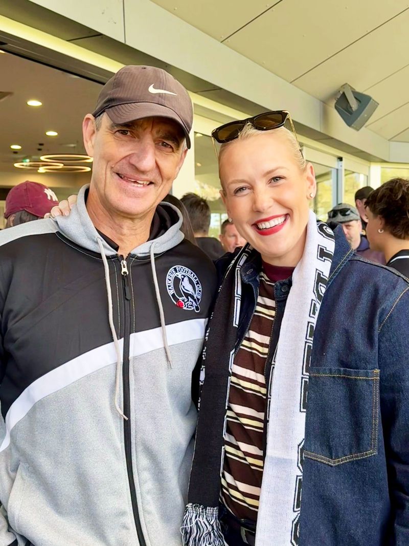 Hurn enjoys a day at the footy post image