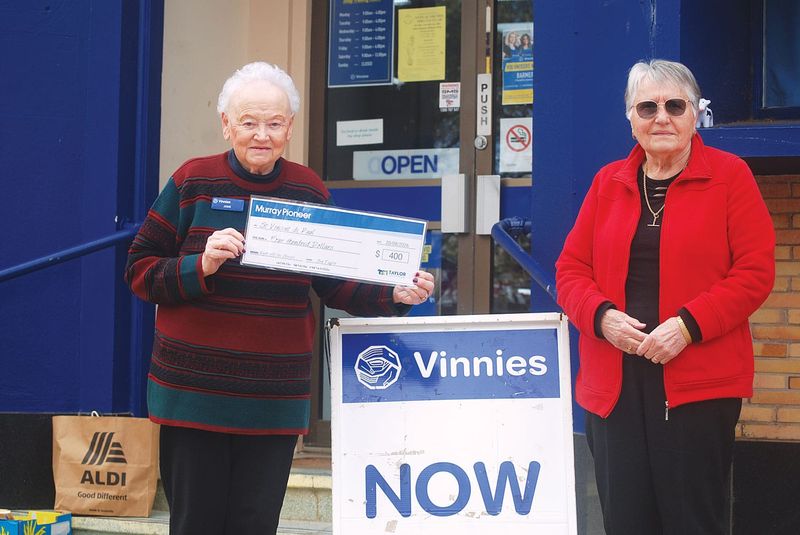 The Pioneer receives Vinnies thanks post image