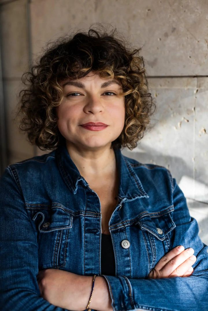 Portrait of composer and vibraphonist Patricia Brennan.