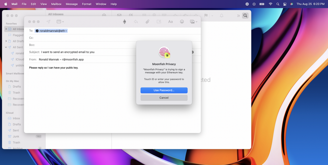 Moonfish: Ethereum-Encrypted Email