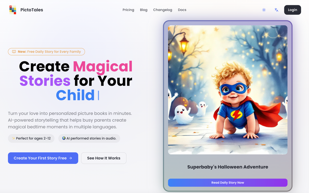PictoTales Series 1 - Reimagining Family Storytelling with AI: My Indie Hacker Journey