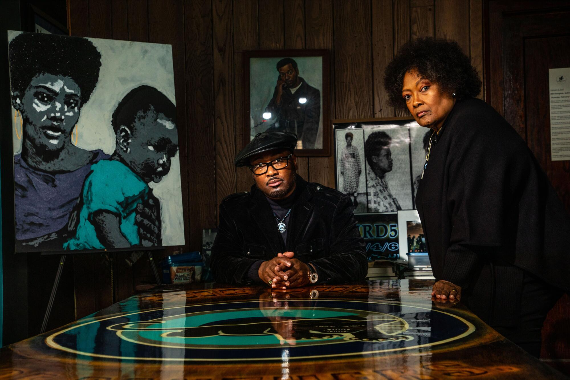 Fred Hampton Jr. and his mother, Akua Njeri