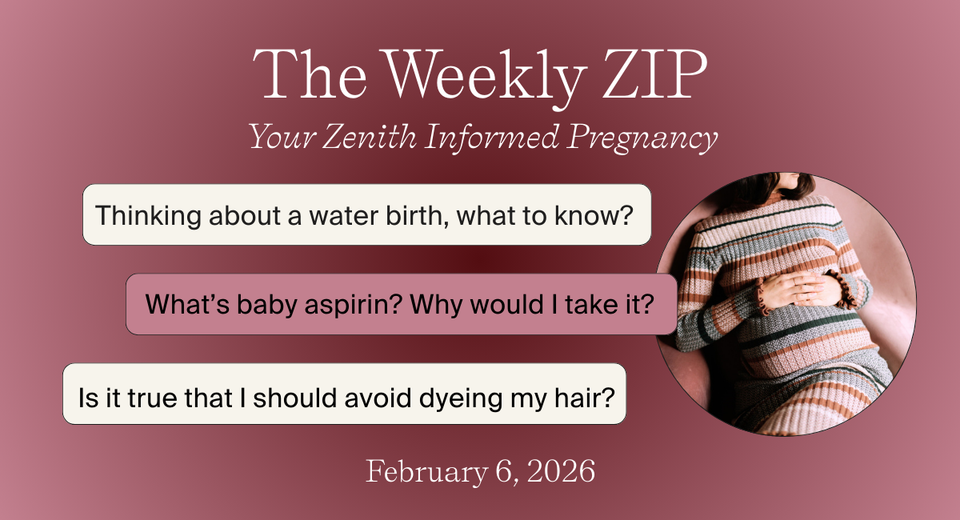 Waterbirths, baby aspirin, and hair dye