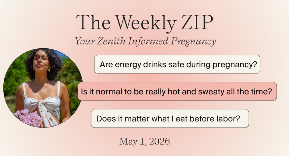 Sweating, energy drinks, and advanced maternal age
