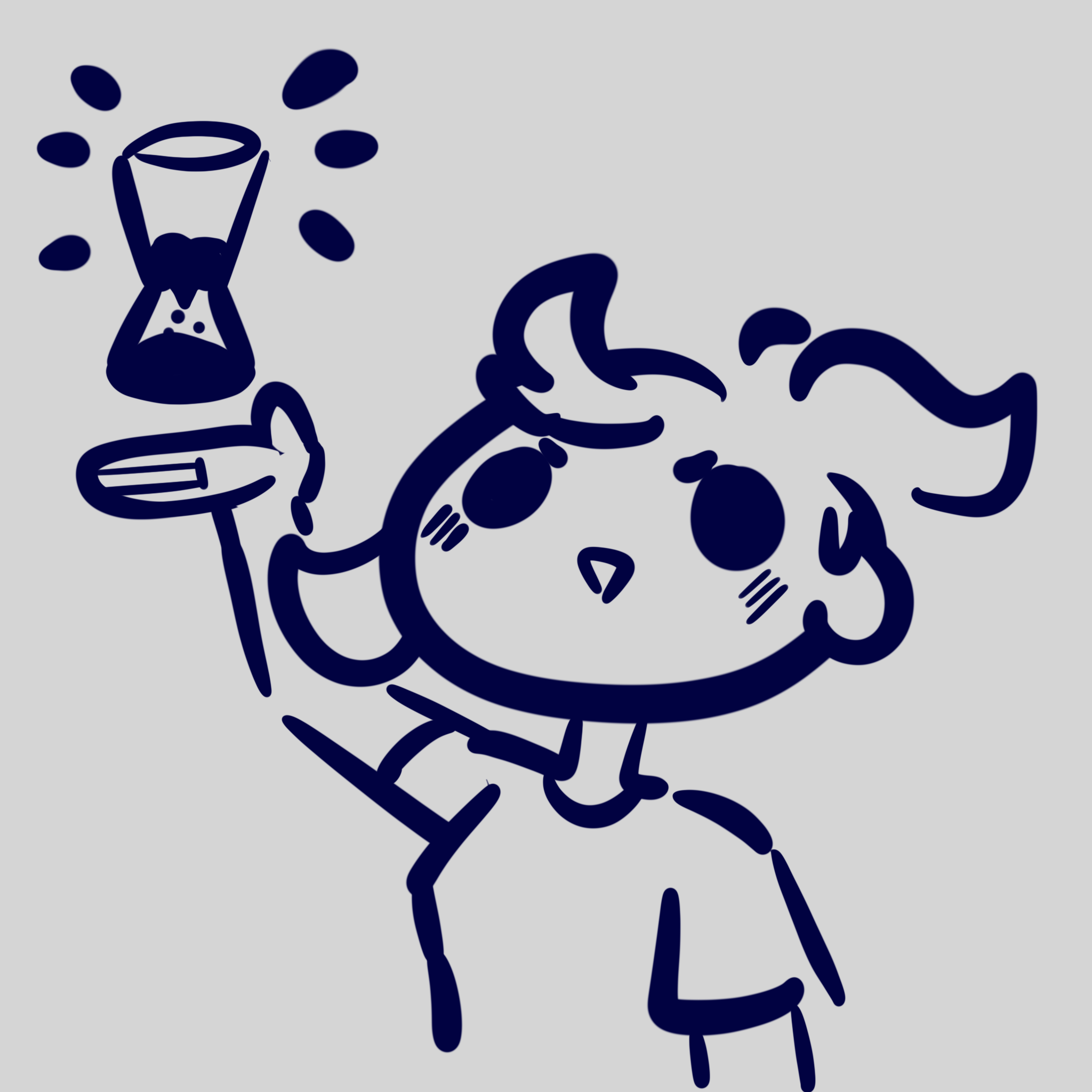 Solar holds an hourglass