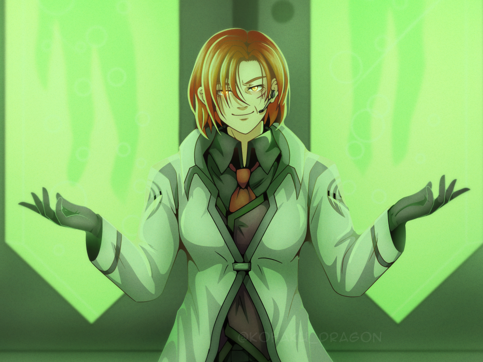 Glowing, angled eyes give off the vibe of a villain