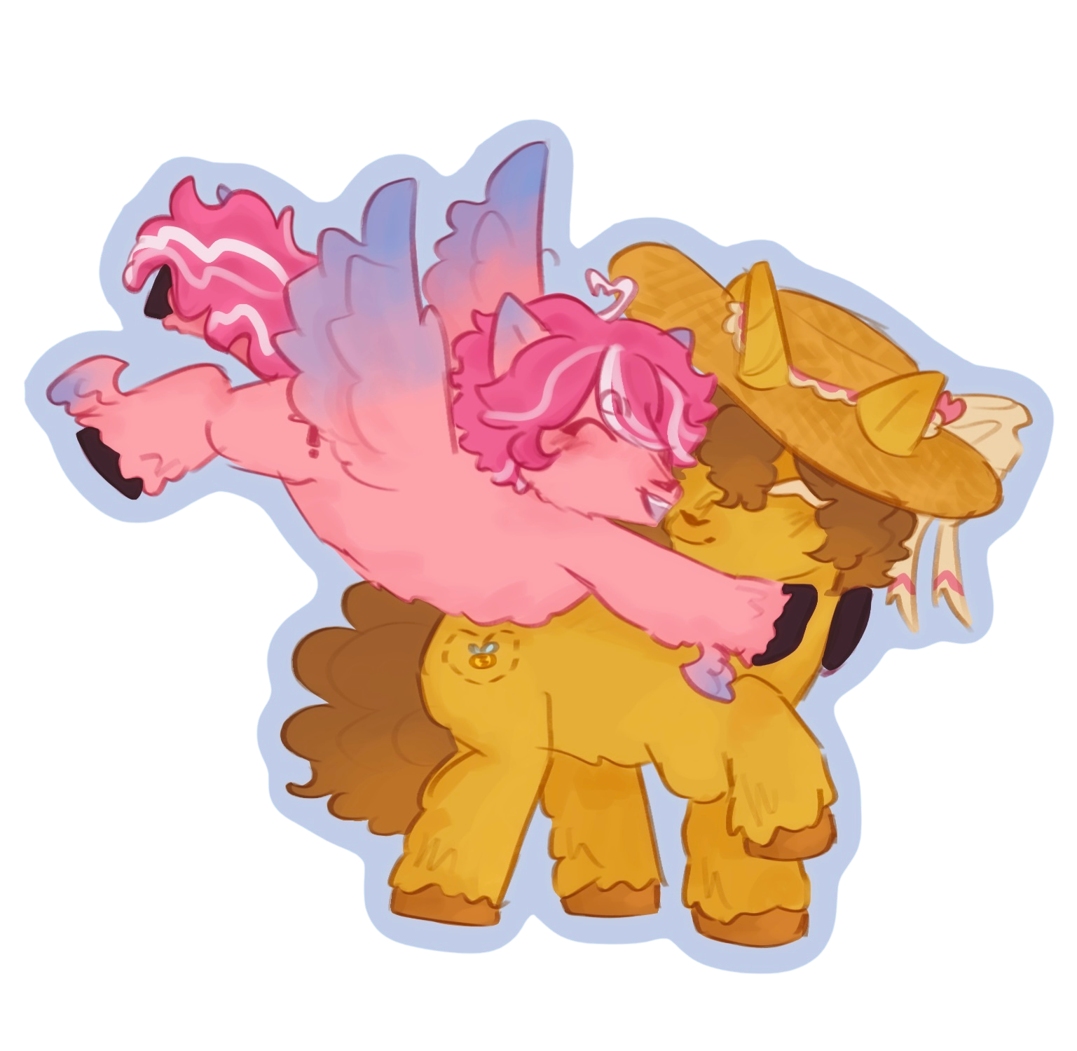 Example of two ponysonas created by Unvaler