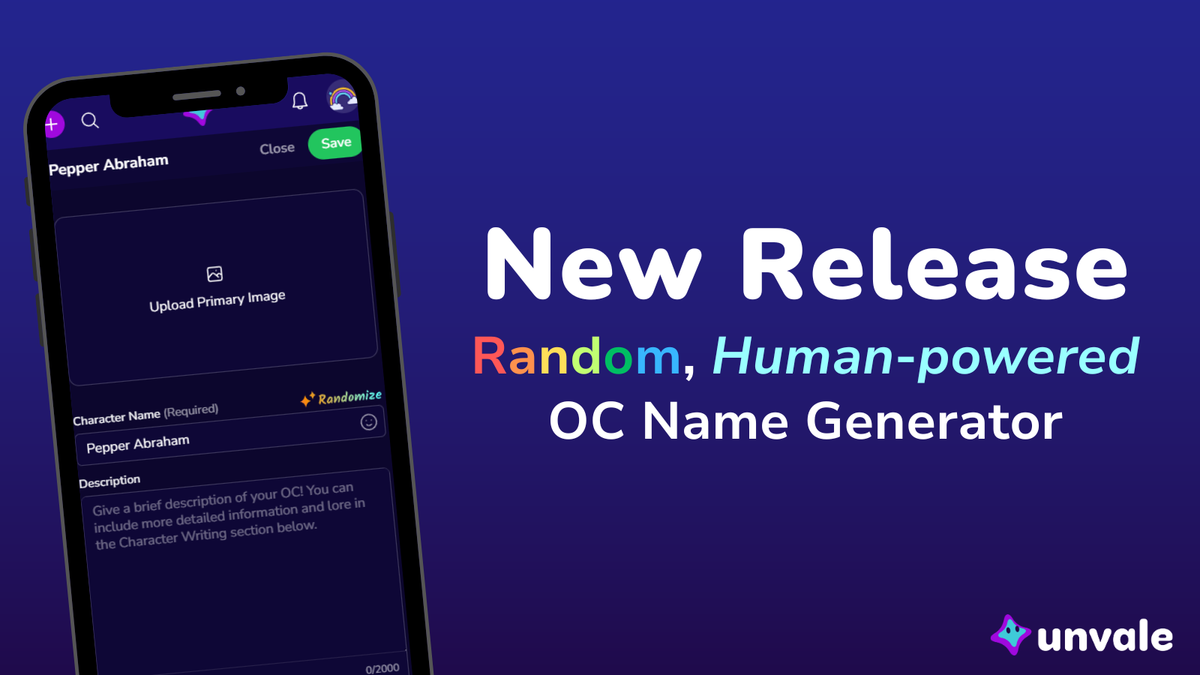 Chagelog: OC Name Generator