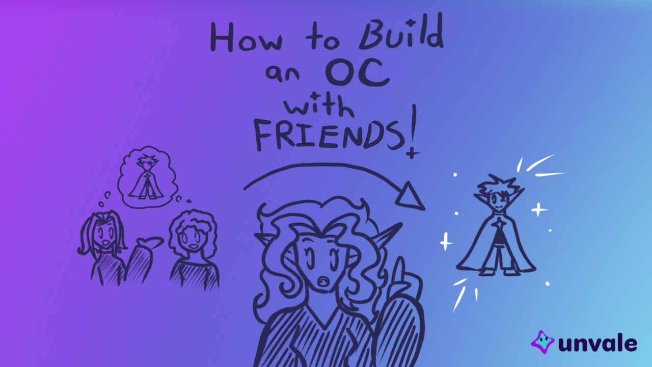 Friends work together to come up with a new OC!