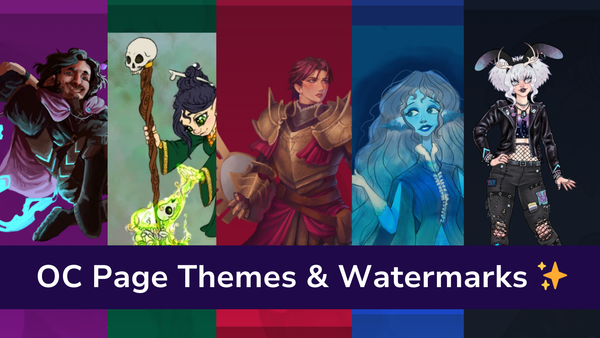 Changelog: OC Page Themes, Watermarks, Increased File Size, and More