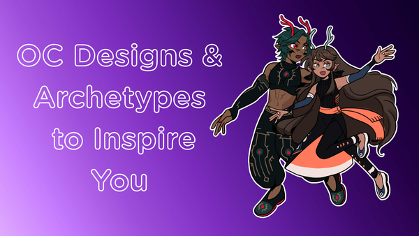 Listicle of popular OC designs featuring an original fantasy OC named Yazai