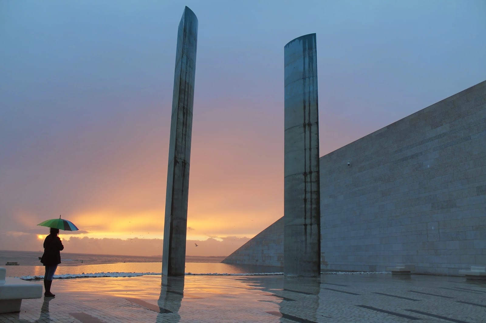Champalimaud Foundation Torre de Belém sunset