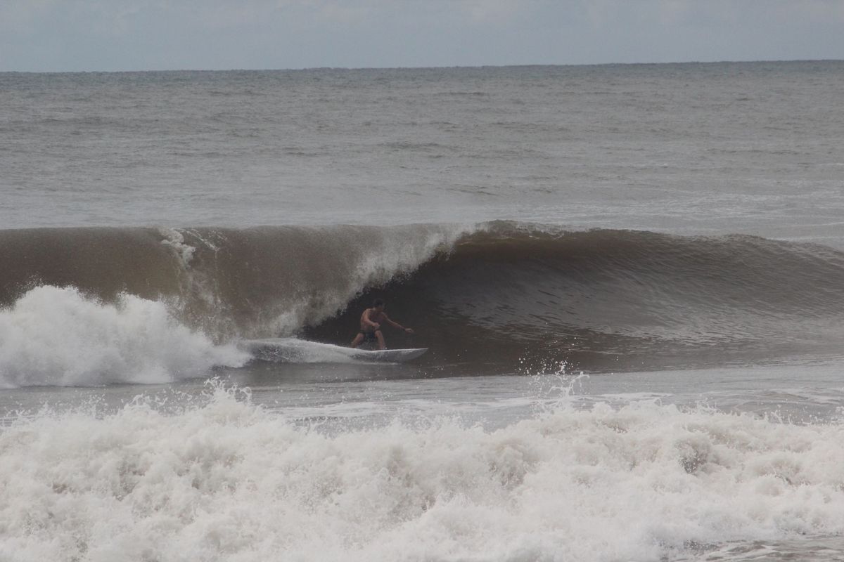 Brown water surfing