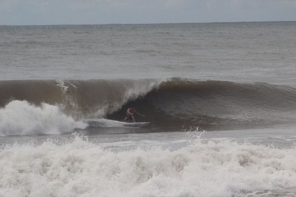 Brown water surfing