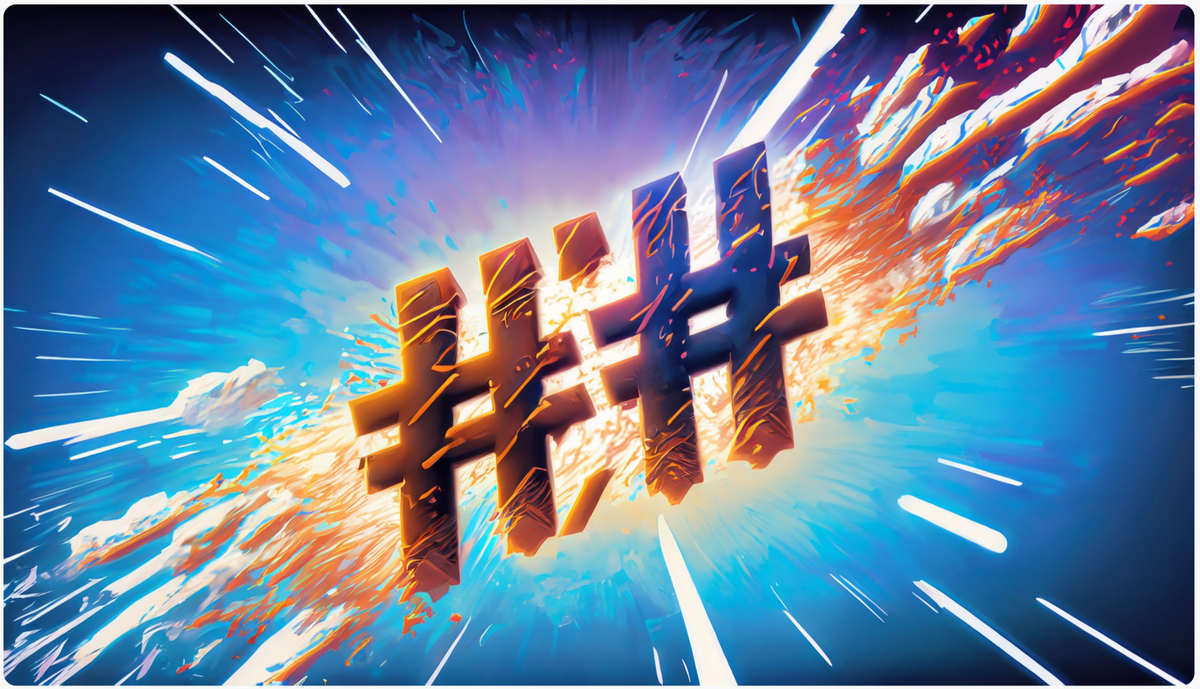 Hashtags in the Sky