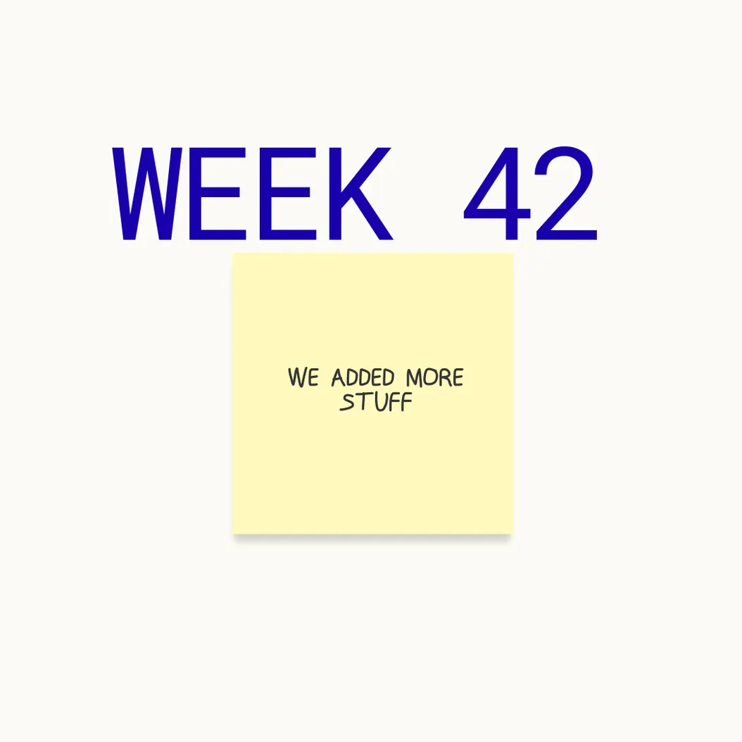 week 42 new events added