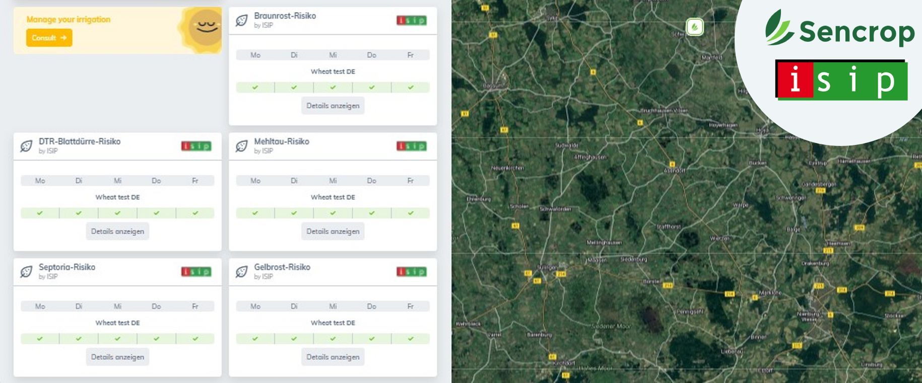 Der Landwirt kann die für seine Kultur und die Umwelt optimalen und ressourcenschonenden Entscheidungen treffen