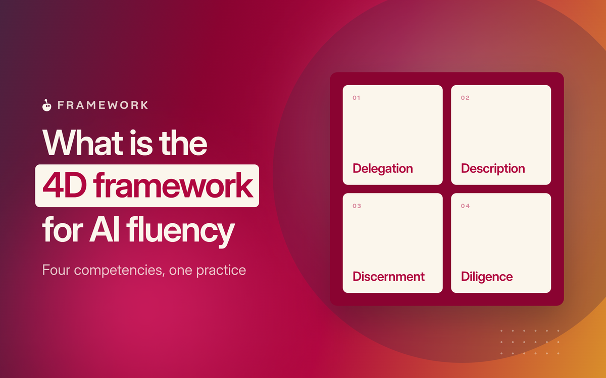 What is the 4D Framework for AI Fluency
