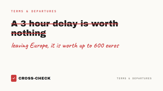 Europe owes American flyers up to 600 euros for a delay. The US owes you nothing.