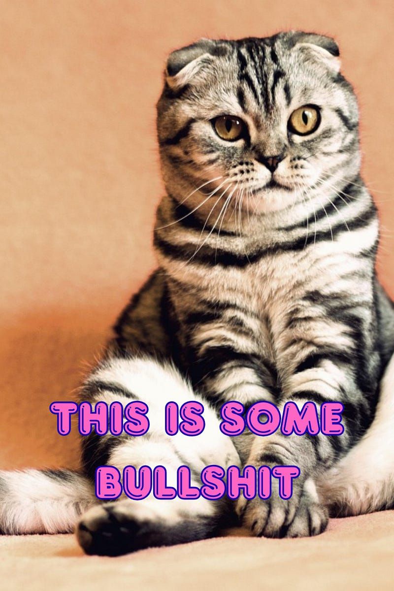 A tan and black striped cat is sitting awkwardly with a puzzled expression.