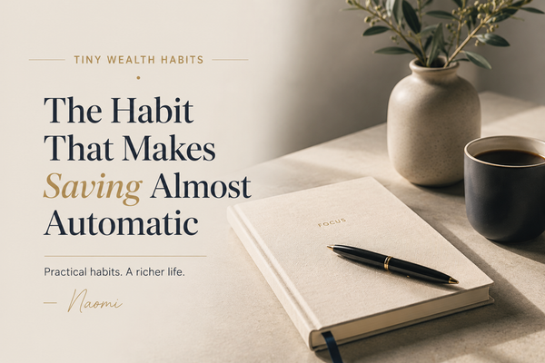 The Habit That Makes Saving Almost Automatic