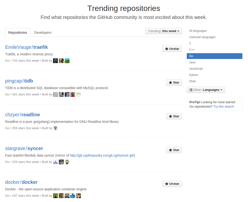 #1 on github trends