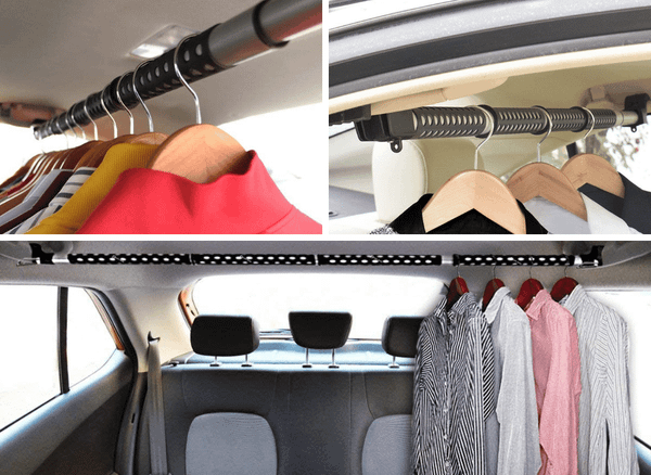 A Car Clothes Bar To Keep Your Clothes Neat and Tidy