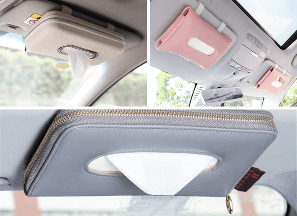 Always Keep A Tissue Close By With A Car Tissue Holder